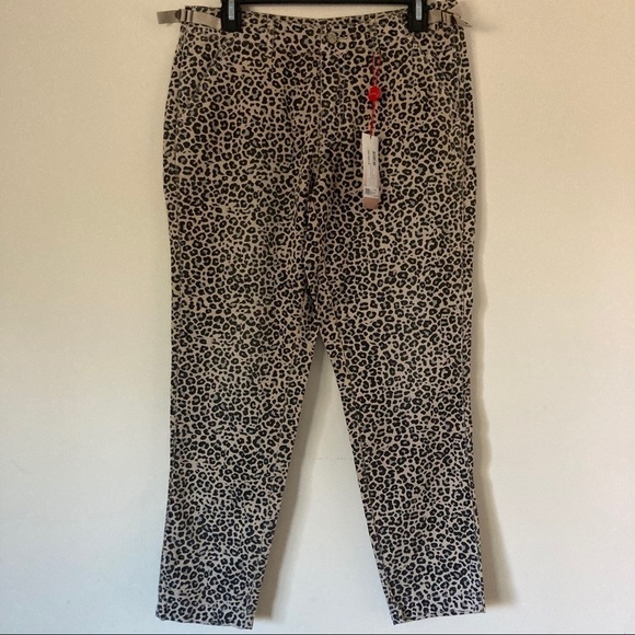 DA NANG Camile Leopard Print Camo Cargo Pant Sz M NWT 100% cotton - Picture 4 of 8